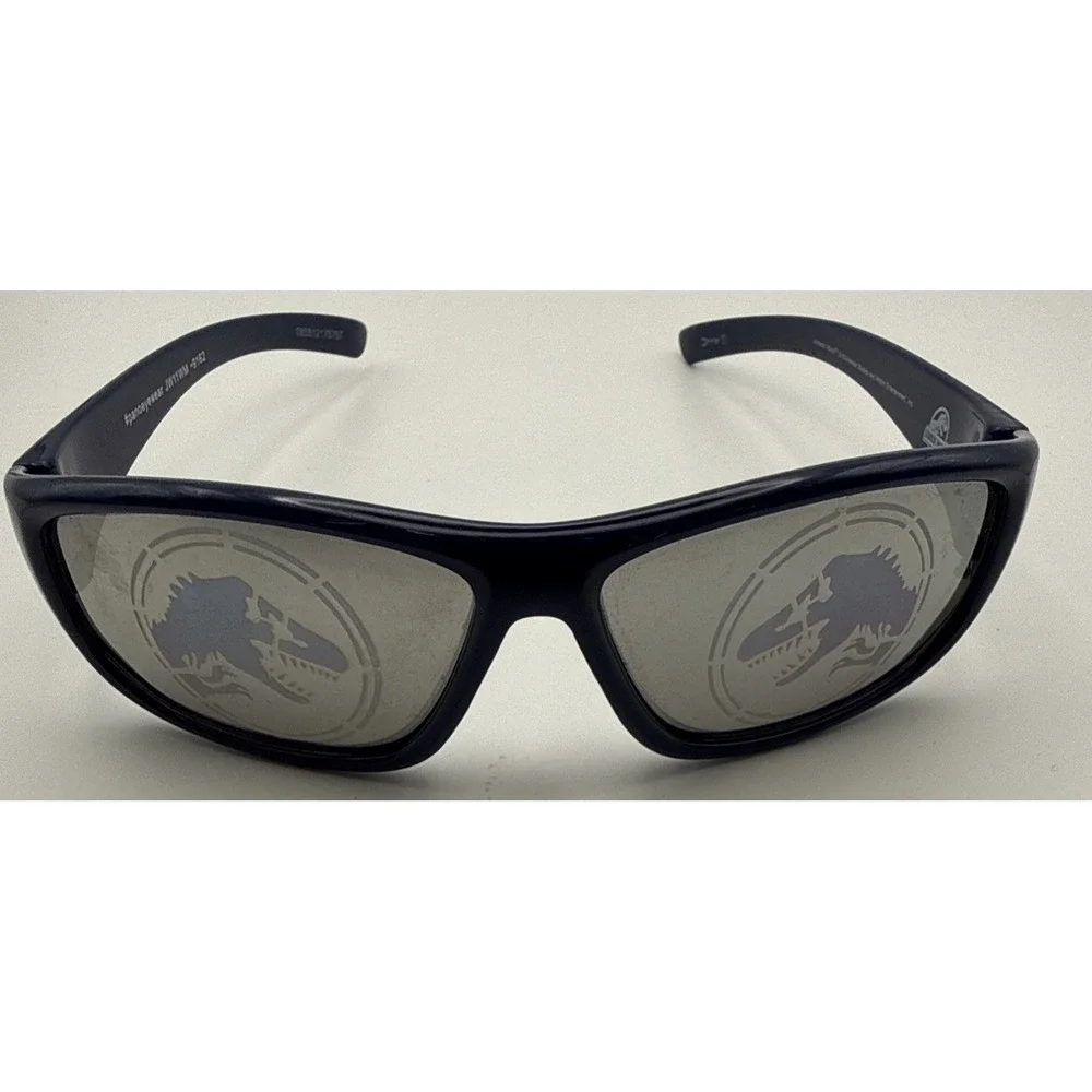 Jurassic World Kids Sunglasses - Blue Dinosaurs Mirror  Wrapped Universal Studio